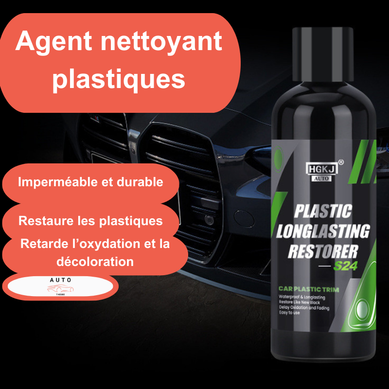 Agent nettoyant plastiques