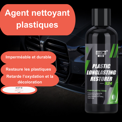 Agent nettoyant plastiques